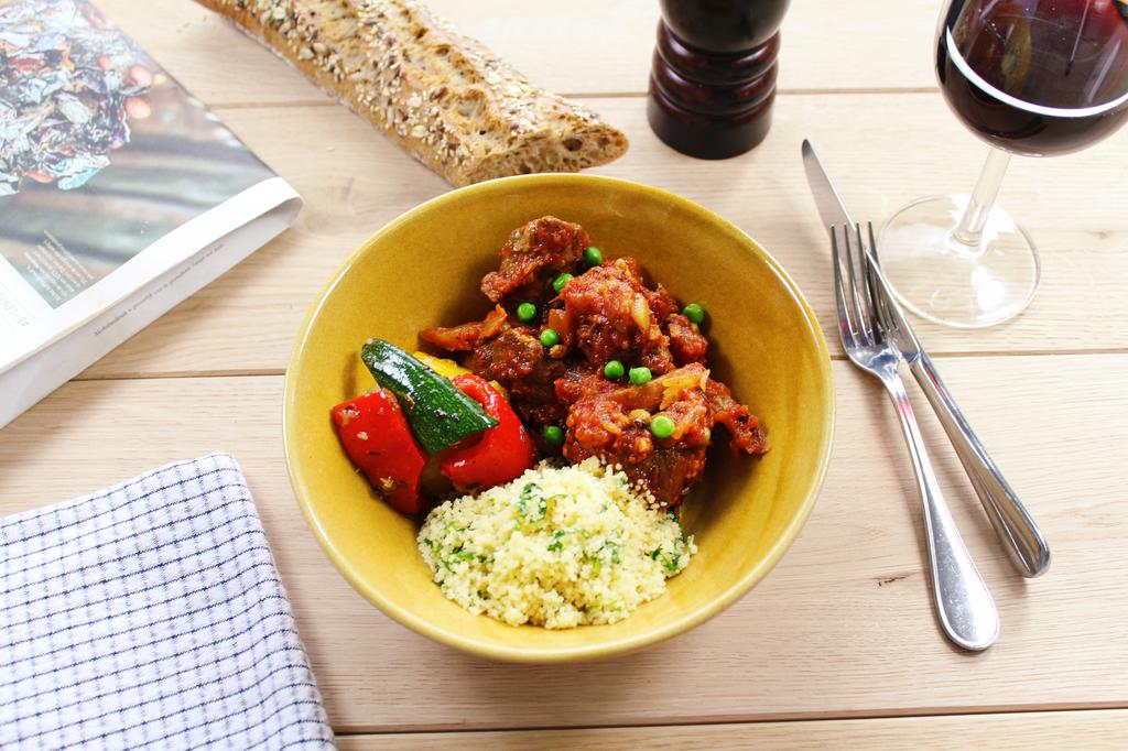 NAVARIN D'AGNEAU, LÉGUMES PROVENÇAUX ET COUSCOUS